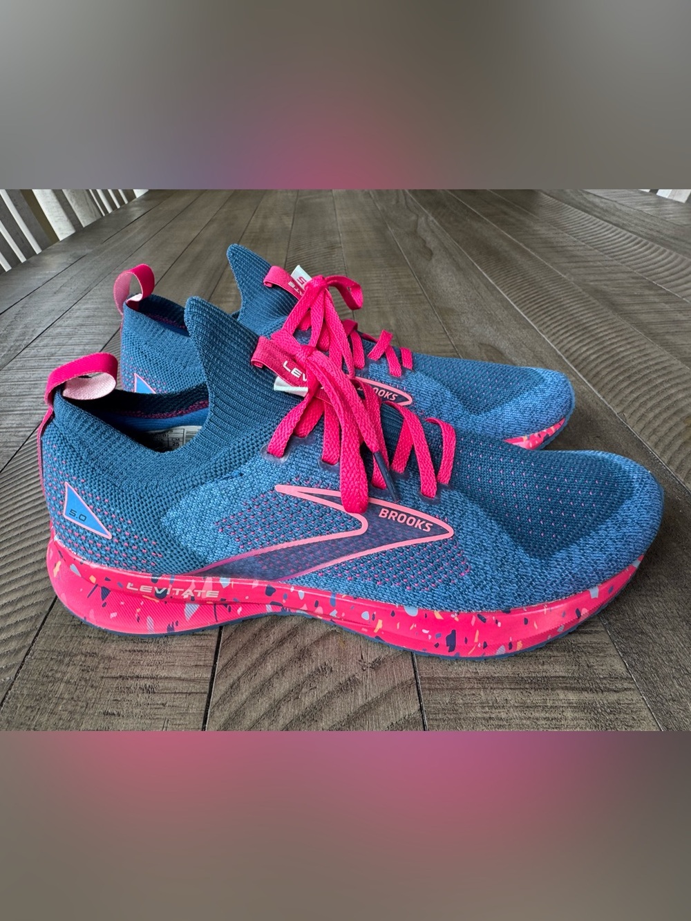 Brooks Levitate StealthFit 5 Blue/Beetroot/Plume Running Shoes Women’s Size 8 - Picture 7 of 16